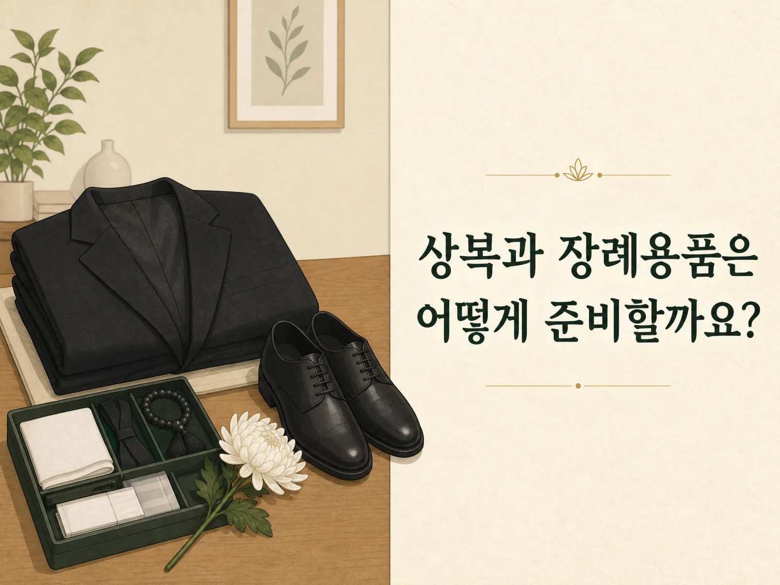 상복과 장례용품은 어떻게 준비할까요? 대표 이미지