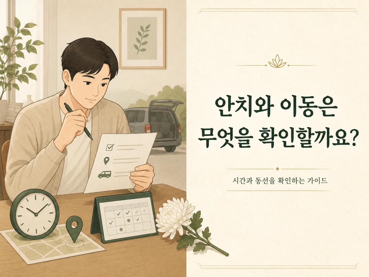 안치와 이동은 무엇을 확인해야 할까요? 대표 이미지